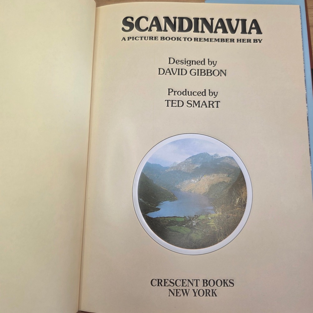 Scandinavia A Picture‎ Book To Remember Her By David Gibbon Crescent Books 1978 - Picture 7 of 9